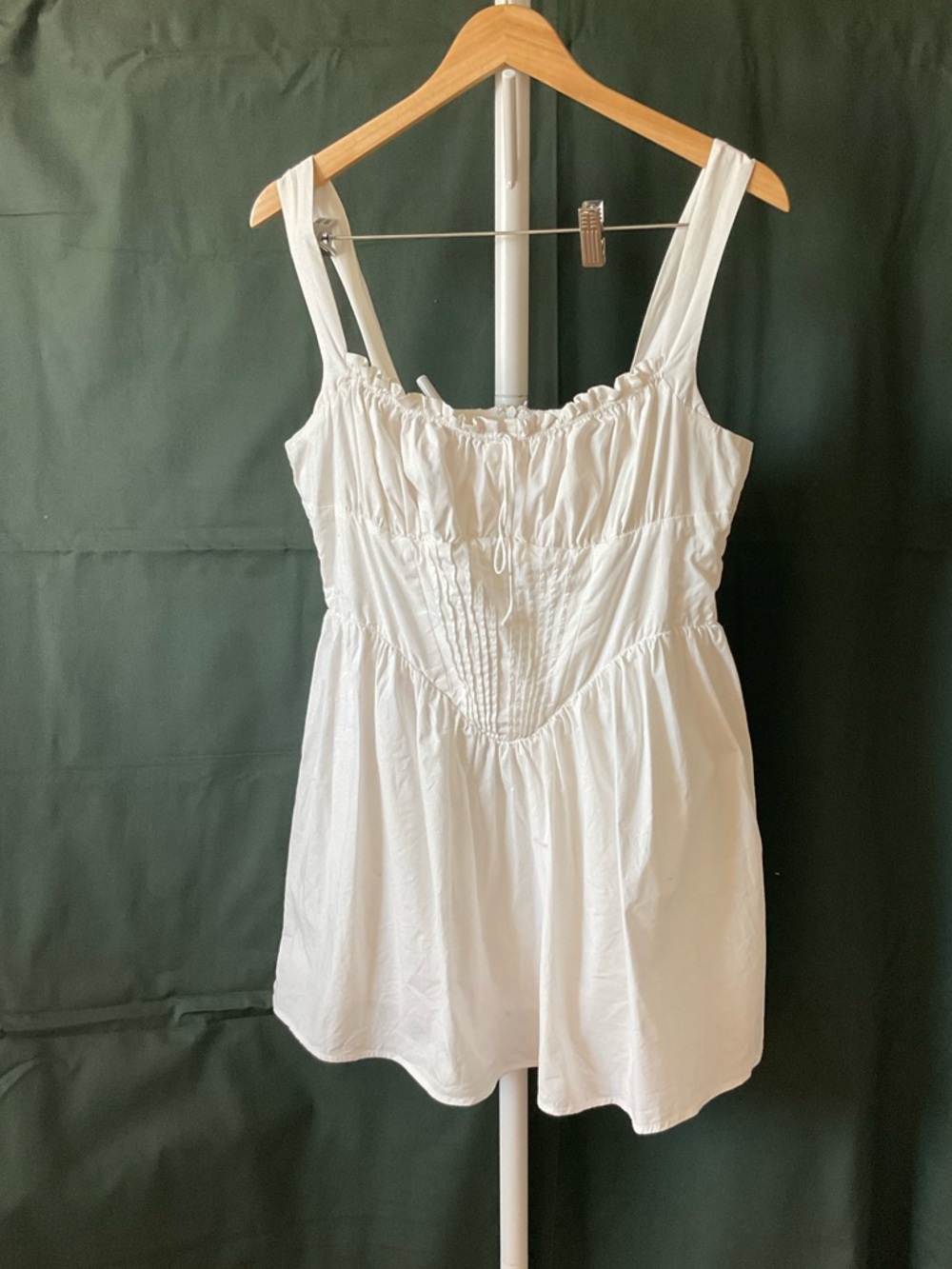 Forever 21 White Smocked Sundress-Style Camisole